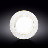 Wilmax Speiseteller 25,5 cm Weiß Porzellan mit Goldlinien WL-880102104/A