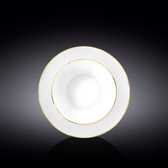 Wilmax Tiefer Porzellanteller 22,5 cm mit Goldrand WL-880102303/A