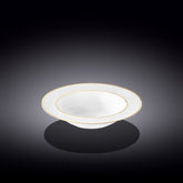 Wilmax Tiefer Teller 22,5 cm Weiß Porzellan mit Goldrand WL-880102303/A