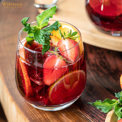 Wilmax Whiskygläser Set, 2-teilig, 400 ml Kristallglas WL-888051/2C