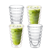 Wilmax Bubble Thermoglas, 250 ml, 4er Set, WL-888416/A4