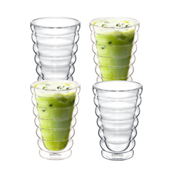 Wilmax Bubble Thermoglas, 250 ml, 4er Set, WL-888416/A4