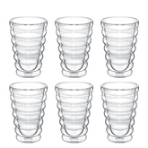 Wilmax Glas mit Doppelwand, 400 ml, 6er Set, WL-888418/A6