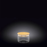 Wilmax Vorratsgläser Set 3-teilig aus Glas mit Bambusdeckel WL-888501/A3