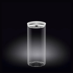 Wilmax Glasbehälter mit Deckel 1500 ml aus Borosilikatglas, 2er Set WL-888517/A2