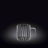 Wilmax Rillentasse 150 ml Thermoglas Transparent WL-888613/A