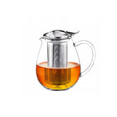 Wilmax Teekanne 1300 ml Borosilikatglas mit Edelstahlfilter WL-888803/A