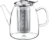 Wilmax England Teekanne mit Edelstahlfilter, 600 ml, Borosilikatglas WL-888807/A