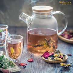Wilmax England Teekanne, 1600 ml, Borosilikatglas, WL-888811/A