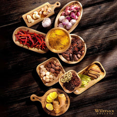 Wilmax Serviertablett Bambus, 17 x 7 cm, langlebig & recycelbar – WL‑771002/A