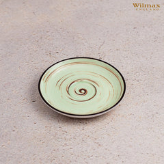 Wilmax Porzellan Untertasse, 15 cm, Spiral Pistachio Kollektion, WL-669136/B