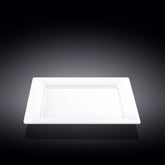 Wilmax Speiseteller 25 x 25 cm aus Porzellan, Weiß WL-991223/A