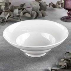 Wilmax Tiefer Porzellan-Teller 470 ml, Ø 25 cm, 2er Set, Weiß WL-991272/A2