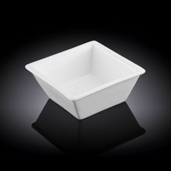 Wilmax Quadratischer Porzellanteller, 11 x 11 cm, 250 ml, WL-992387/A