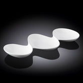 Wilmax Porzellan Servierteller, rund, 37 cm, 3-geteilt, WL-992416/A