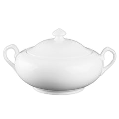 Wilmax Porzellan Terrine mit Deckel, 2,3 L, klassisches Design, WL-992491/A