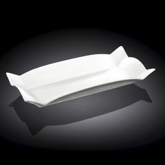 Wilmax Porzellanplatte, rechteckig, 31,75 x 15,24 cm, WL-992583/A