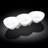 Wilmax Geteilter Teller Weiß 26 cm – Hochwertiges Porzellan – WL-992601/A