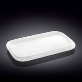 Wilmax England Rechteckige Porzellanplatte, 36 x 22 cm, WL-992662/A