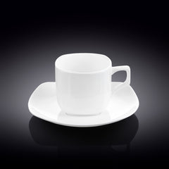 Wilmax Tee Tassen & Untertassen Set 6-teilig 200 ml Porzellan WL-993003/6C