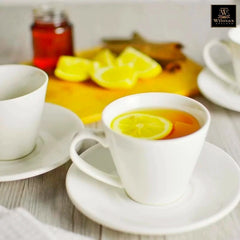 Wilmax Tee Tassen & Untertassen Set 2-teilig 180 ml Porzellan WL-993004/2C