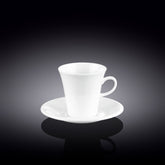 Wilmax Kaffee Tassen & Untertassen Set 2-teilig 160 ml Porzellan WL-993005/2C