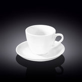 Wilmax Tee Tasse mit Untertasse 190 ml aus Porzellan – WL-993175/AB