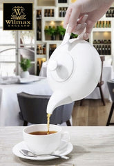 Wilmax Teekanne 1150 ml aus Porzellan mit Filter – WL-994000/1C