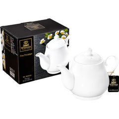 Wilmax Teekanne 850 ml aus Porzellan mit integriertem Filter WL-994020/1C