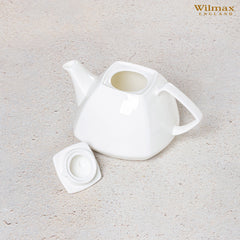Wilmax Teekanne 1050 ml aus Porzellan mit Filter, Farbbox – WL-994041/1C