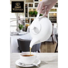 Wilmax Teekanne 2250 ml aus Porzellan mit Filter und Farbbox WL-994042/1C