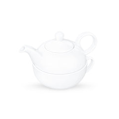 Wilmax Porzellan Teekannen- & Tassen-Set, 375 & 340 ml – WL-994048/AB