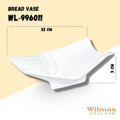 Wilmax Brot-Vase Weiß 23 cm – Elegantes Design für Brot & Gebäck – WL-996011/A