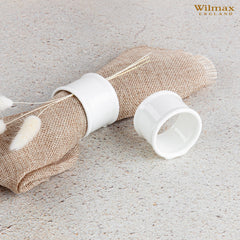 Wilmax Serviettenring Weiß – Elegante Tischdekoration – WL-996044/A