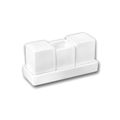 Wilmax Salz- und Pfefferstreuer Set Porzellan Weiß WL-996118/1C