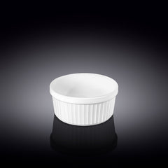 Wilmax Ramekin Weiß 12 x 5,5 cm – Schale für Desserts & Soufflés – WL-996136/A