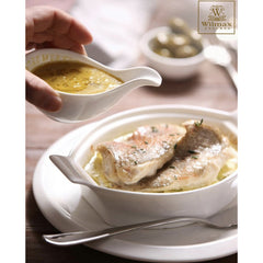 Wilmax Backform 22 cm oval aus Porzellan, hitzebeständig – WL-997009/A