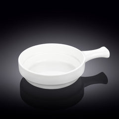 Wilmax Auflaufform mit Griff – 450 ml – Hitzebeständig & Ofenfest – Weiß – WL-997013/A