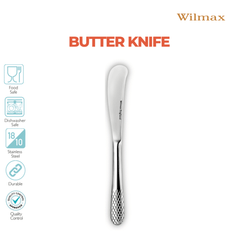 Wilmax Butterdose 19 cm Porzellan Weiß mit Edelstahlmesser Set WL-996109/A-999216/1B
