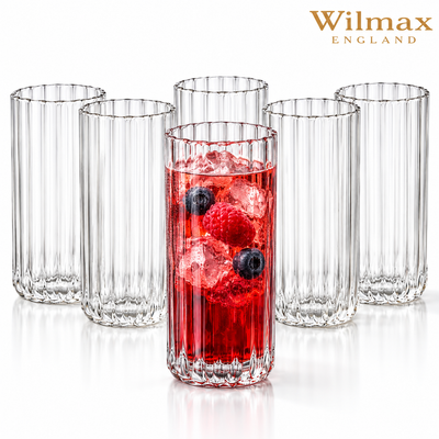 Wilmax Glas 350 ml 6er-Set Transparent aus Borosilikatglas