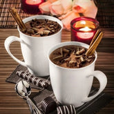 Wilmax Porzellan Kaffeetassen Set 2er 380ml Weiß Modernes Kaffeebecher Set WL-993014/A2