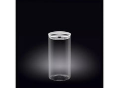 Wilmax Glasbehälter mit Metalldeckel, 1300 ml WL-888516/A