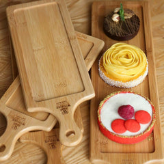 Wilmax Bambus Tablett 30 x 11 cm – Natürliches Bambus-Serviertablett WL-771005/A