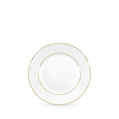 Wilmax Dessertteller mit Goldlinien, flacher Rand, 20 cm, WL-880102102/A