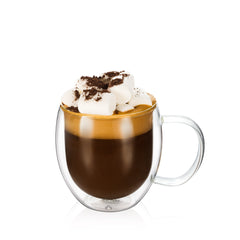 Wilmax Double Wall Mug 6er Set 500 ml hitzebeständiges Glas WL‑888749/A6