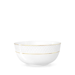 Wilmax Porzellanschale mit Goldrand, Weiß-Gold, 1850 ml, 20 cm – WL-880102370/A