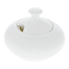 Wilmax Zuckerdose mit Deckel 550 ml Weiß Porzellan WL-995030/A