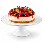 Wilmax Tortenständer 30,5 × 10 cm Weiß mit Golddekor aus Porzellan
