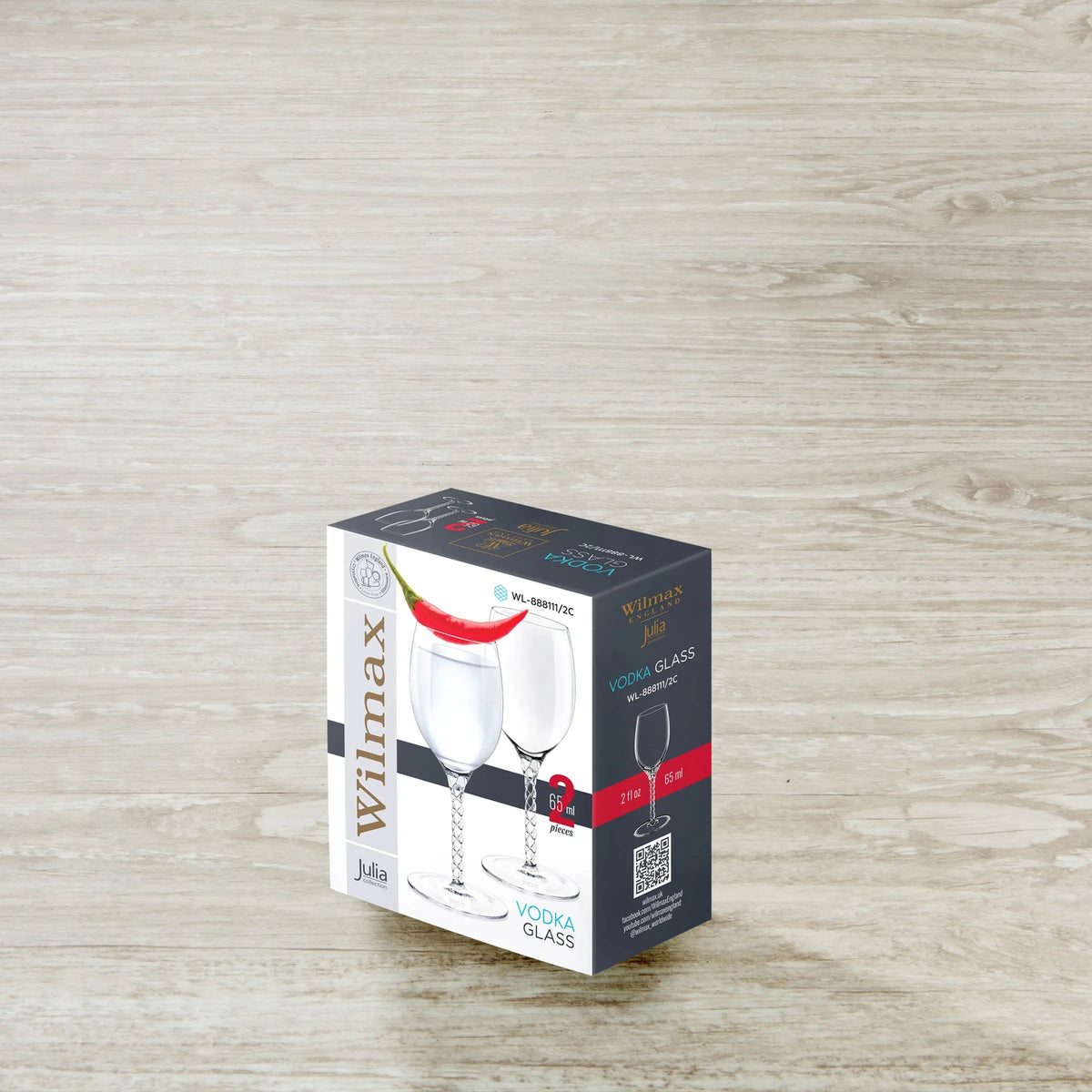 Wilmax Wodkaglas 65 ml 2er-Set Transparent aus Wilmax Crystalline-Serie