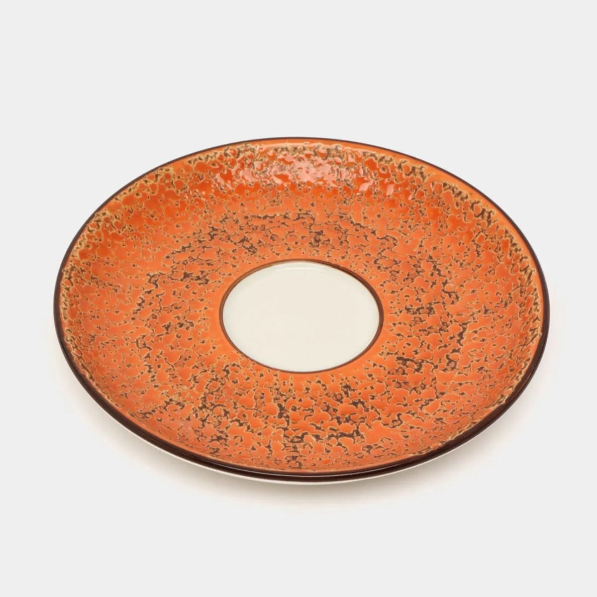 Wilmax Untertasse 15 cm Orange aus Porzellan